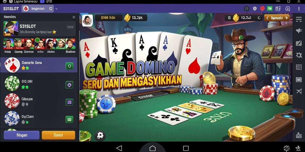 Screenshot gameplay menampilkan keseruan bermain Domino di 531SLOT.