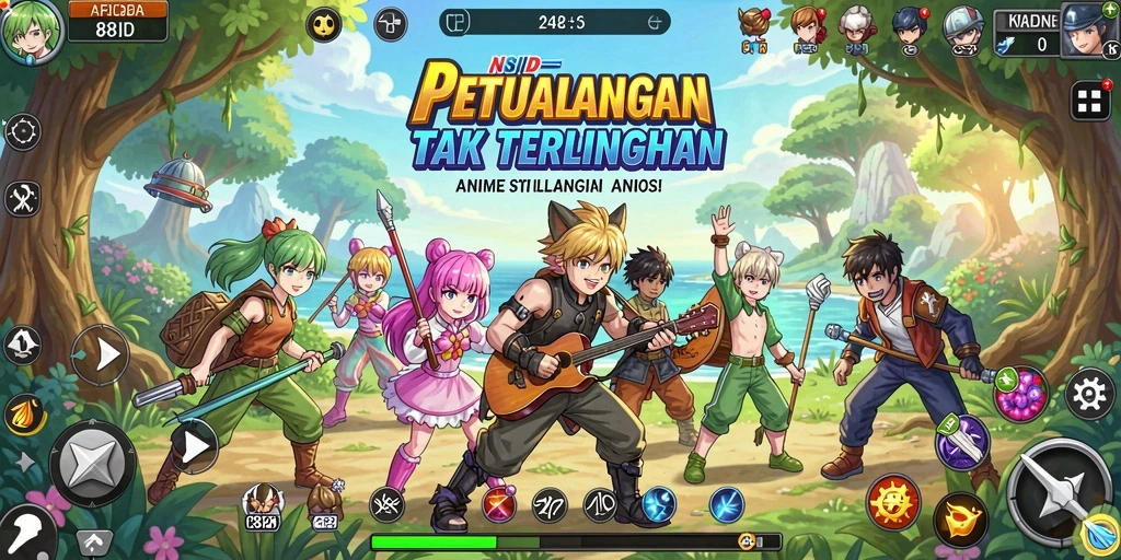 Tampilan gameplay <strong>88ID</strong> yang menakjubkan dan karakter anime favorit.