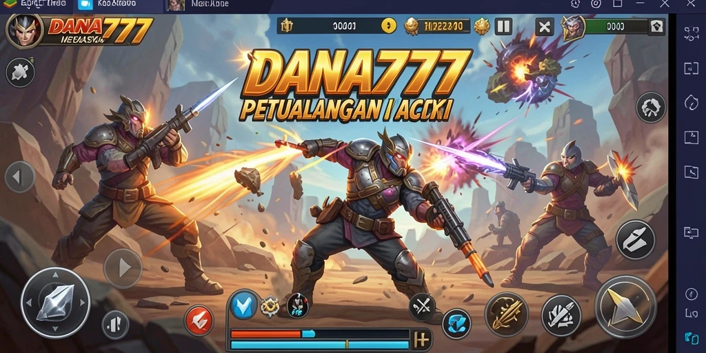 Screenshot gameplay DANA777 menampilkan adegan aksi yang mendebarkan.