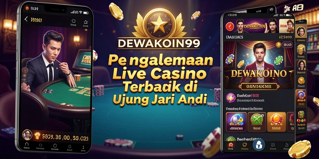 Screenshot gameplay Live Casino DEWAKOIN99 menampilkan dealer yang sedang berinteraksi dengan pemain.