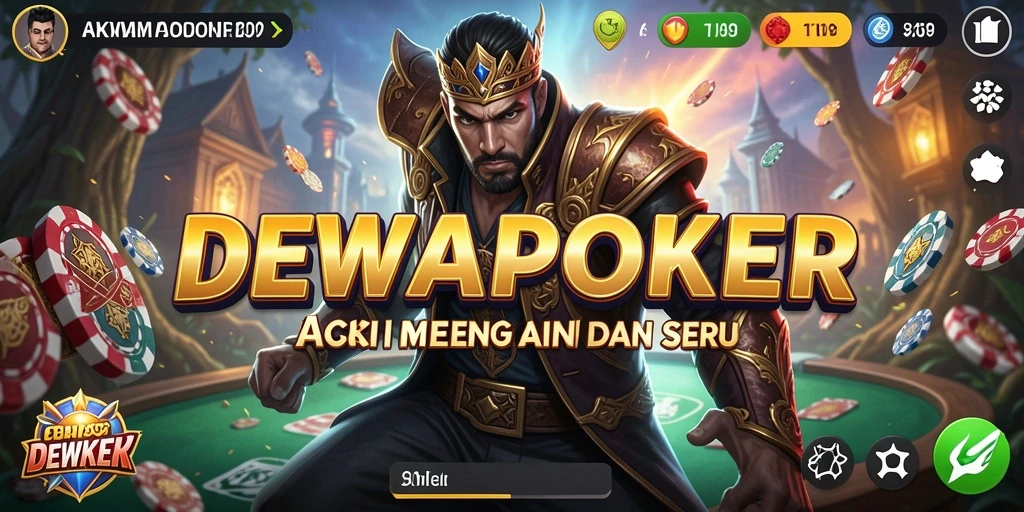 Tampilan permainan DEWAPOKER yang mendebarkan dan penuh aksi.