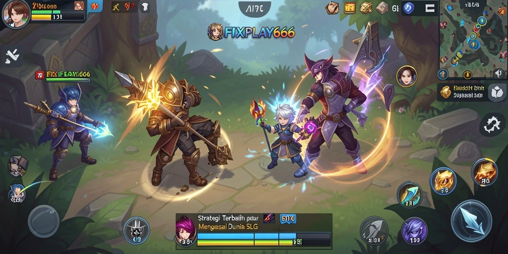 Tangkapan layar gameplay FIXPLAY666 saat pertempuran strategis.