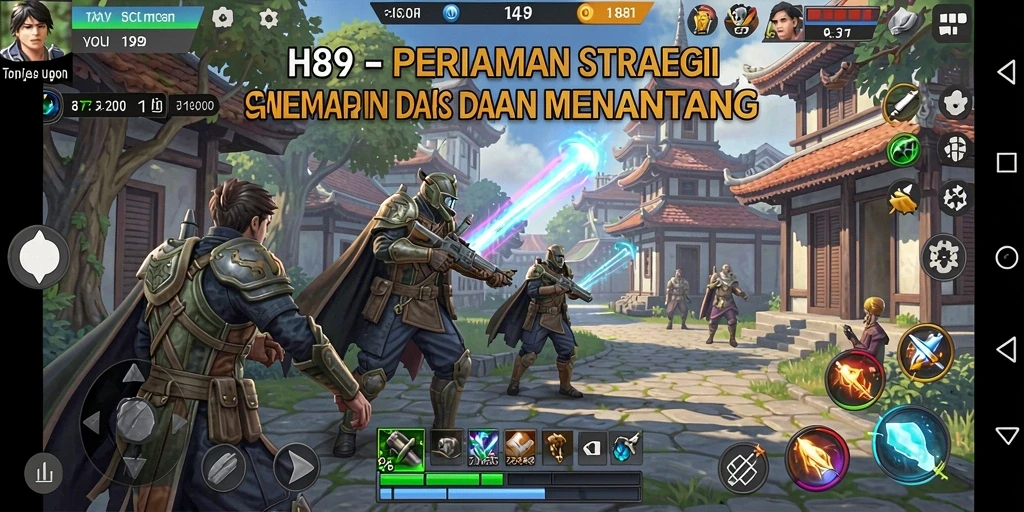Tangkapan layar H89 menampilkan skenario permainan strategi yang intens.