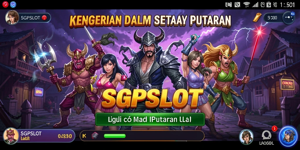 Screenshot utama dari SGPSLOT menampilkan momen mencekam dalam gameplay horor.