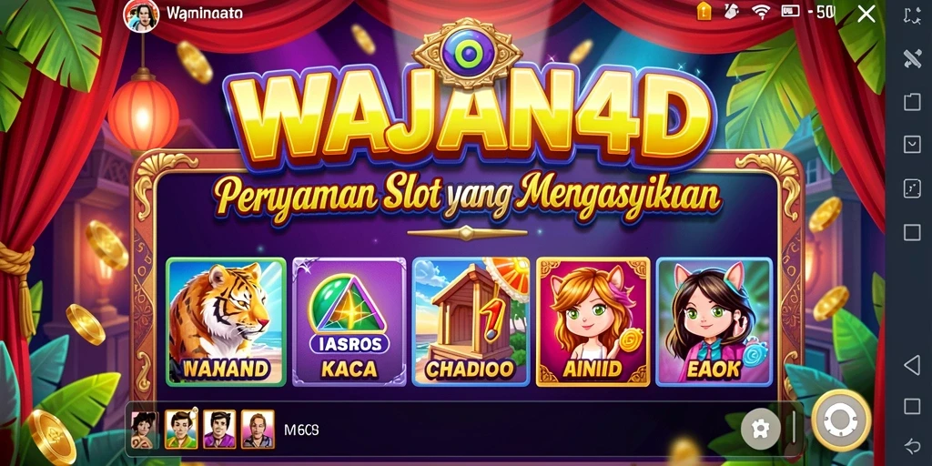 Gameplay menarik di WAJAN4D dengan berbagai tema Slot.